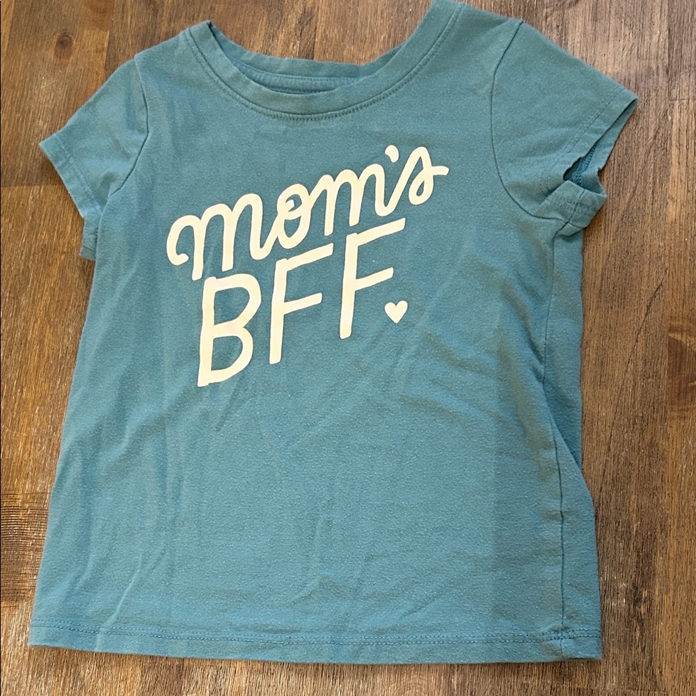 Cat & Jack Teal 'Mom's BFF' Tee